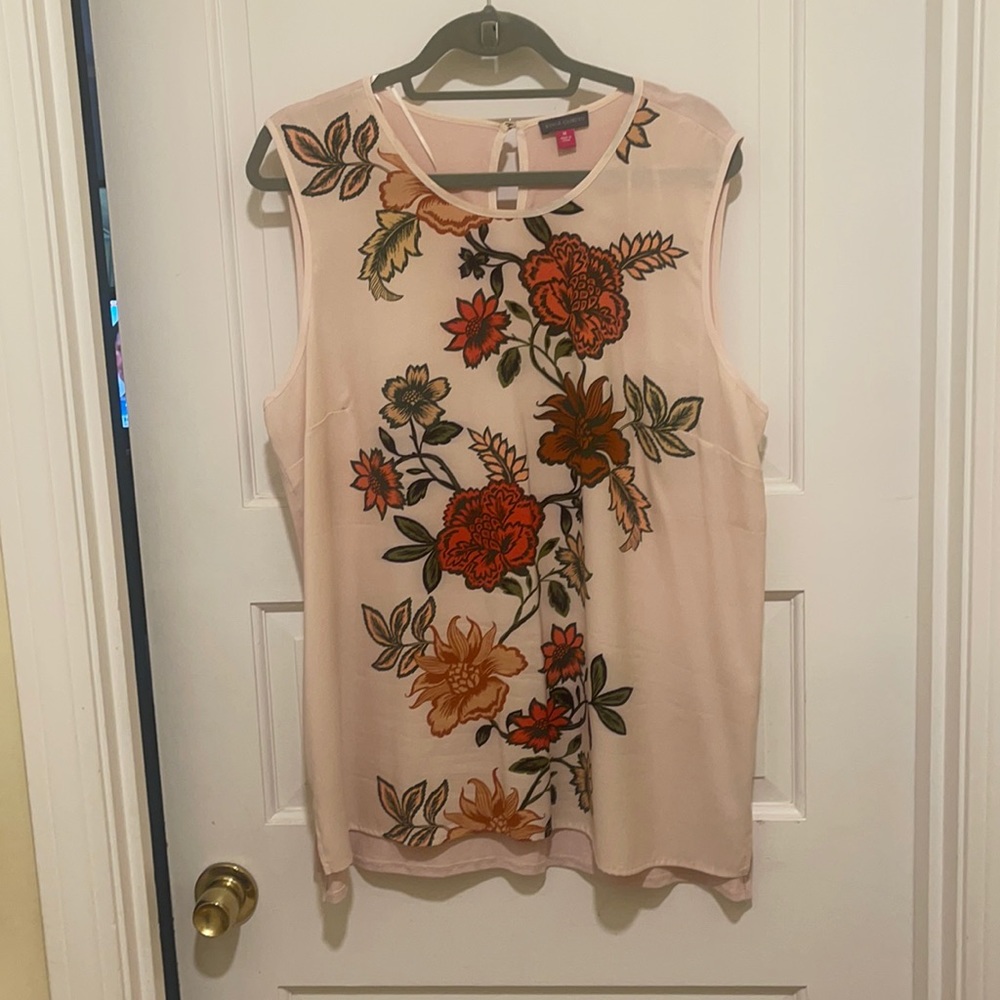 Floral Vince Camuto tank. Worn twice